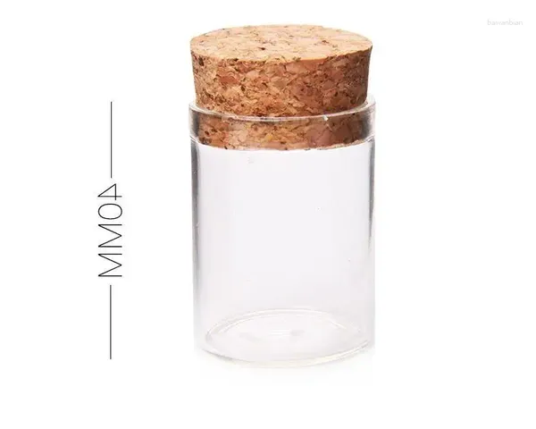 Botellas de almacenamiento 500 piezas 10 ml Tamaño de 24 40 mm Pequeño tubo de ensayo con tope de corcho Jars de contenedores de especias Viálicos de bricolaje al por mayor