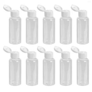 Bouteilles de stockage 50ml vide vaporisateur bouteille portable conteneur rechargeable pour les plantes de coiffure nettoyage brumisation voyage en plein air - 10pcs