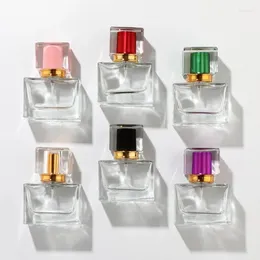 Bouteilles de rangement 50 ml de parfum en verre Spray 30 ml de contenants cosmétiques vides avec atomiseur pour voyageur rechargeable