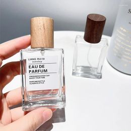 Opslagflessen 50 ml vierkante glazen parfumflesje doorzichtige sprayverpakking navulbare verstuiver reizen cosmetische container van hoge kwaliteit