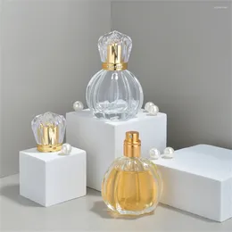 Bouteilles de rangement 50 ml Parfum transparent Travel Pocket Glass Spray vide Mist Mist Bottle Refipillable Récipient cosmétique