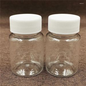 Bouteilles de rangement 50 ml60 ml en plastique distribution échantillon liquide clair