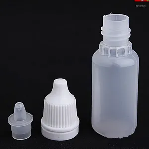 Botellas de almacenamiento 50PC 30ML Plástico vacío Gotero exprimible Blanco Claro Ojo Líquido Botella recargable Gotas al por mayor