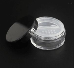 Opslagflessen 50 stks 10 g Plastic losse poedercartridge Zeef klikkende zeef JAR cosmetische containers mini -fles