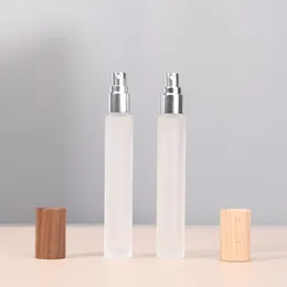 Bouteilles de rangement 50pcs 10 ml Viper de pulvérisation en verre givré transparent Test de parfum vide