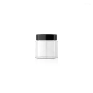 Bouteilles de stockage 50pcs 20/30 / 50g pot de crème vide conteneur cosmétique en plastique boîtes de maquillage rechargeable masque à main boîte d'emballage pot visage clair