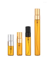 Bouteilles de rangement 50pcs 2 ml 3 ml 5 ml 10 ml Parfum en verre Spray rechargeable Atomizer vide de bouteille cosmétique