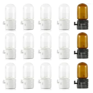 Bouteilles de rangement 50pcs 2 ml vide en verre transparent en verre d'huile essentielle de flacons d'huile essentielle cosmétique petite bouteille d'essence