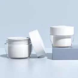 Bouteilles de rangement 50pcs 30g 50g Jar de maquillage vide Face Face Crème Pot Échantillon d'emballage Refipillable Bottle Cosmetic Container