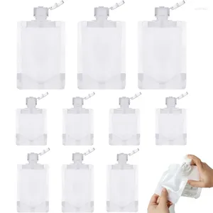 Bouteilles de rangement 50pcs 30 ml / 50 ml / 100 ml taille de voyage vide Soupchable compressible pour toilette pour toiletrage