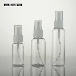 Opslagflessen 50 stks 30 ml 50 ml 60 ml lege spuitpomp Pet Cosmetische containers Plastic parfumfles met mist 50cc huidverzorging