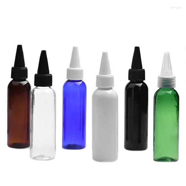 Bouteilles de rangement 50pcs 60 ml lotion Cosmetic Point Pet Pet Plastic Bottle 2 oz Shampooin
