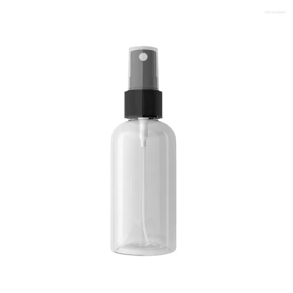 Bouteilles de rangement 50pcs 75 ml Fine Mist Atomizer Pompe Pump Pump Makeup Makeup Plastic Perfume Perfume Emballage Vide Contaiteur cosmétique Refilenable