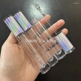Botellas de almacenamiento 50 piezas Vacentes 5 ml Glitter Holográfico recipiente de labios recipulados Lipbos