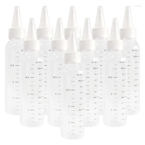 Bouteilles de rangement 50pcs gradués transparents de parfum en plastique de compagnie de bouteille en plastique rechargeable huile de voyage goutte à goutte