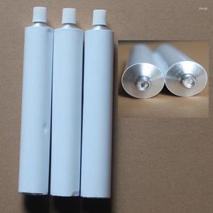 Bouteilles de stockage 50 pièces/lot 50ml 60ml 100ml, Tubes de dentifrice vides en aluminium, capuchon d'aiguille, corps blanc non scellé