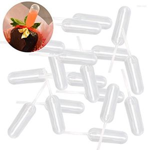 Bouteilles De Stockage 50pcs / pack Compte-gouttes Pour Cupcakes Mini Squeeze 4ml Pipettes De Transfert Sauce À La Crème Glacée Ketchup Confiture Pâtisseries Distributeur Farci