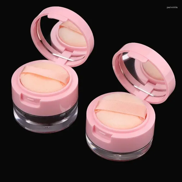 Bouteilles de stockage 5G/3G, boîte à poudre Portable, récipient vide en vrac avec miroir, pot cosmétique, maquillage de voyage pour outils de maquillage