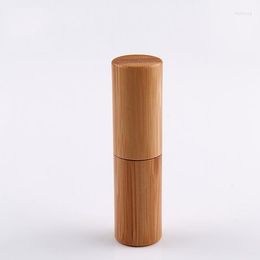 Opslagflessen 5G/5 ml Lege Natural Bamboo Diy Lipstick Lip Tube Cosmetic Container Gloss