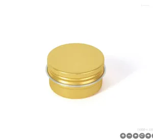 Bouteilles de rangement 5G Gold Aluminium Bouteille Jar Pot Cosmetic Feed Shadow Conter Power Power Case Gel Soins de soins de la peau