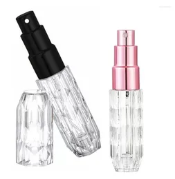 Bouteilles de stockage 5ml Crystal Parfum Recharge Bouteille Portable Mini rechargeable Spray Jar Parfum Pompe Vide Conteneurs Cosmétiques Atomiseur Pour