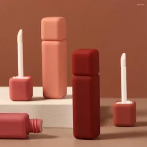 Bouteilles de stockage 5ML Mini Tubes de brillant à lèvres vides en plastique rouge à lèvres rechargeable conteneur cosmétique applicateur