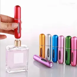 Bouteilles de stockage 5ml Mini parfum Vaporisateur Portable Voyage Rotation Fond Direct Charge Atomiseur rechargeable Liquide Conteneur vide