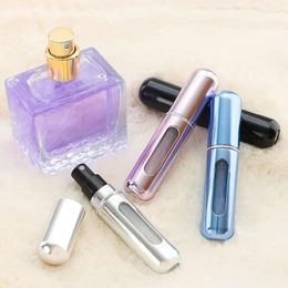 Opslagflessen 5ml Parfumverstuiver Draagbare vloeistofcontainer voor cosmetica Reizen Mini Aluminium Spray Lege hervulbare fles
