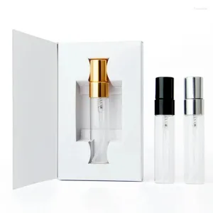 Opslagflessen 5 ml parfumfles met aanpasbaar logo papieren dozen leeg verstuiver spuitglas