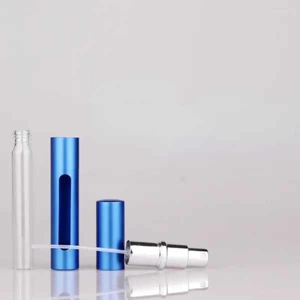 Botellas de almacenamiento 5 ml Mini botella de perfume recargable portátil con bomba de aroma de aerosol Envases cosméticos vacíos Atomizador para herramienta de viaje