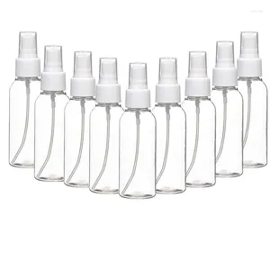 Opslagflessen 5 stuks 10/20/30/50/100 ml lege plastic spray heldere fijne mist mini reizen hervulbare containers voor vloeibare parfumreiniging