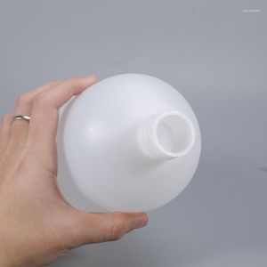Opslagflessen 5 stks 100 ml 150 ml 250 ml lege ronde afgestudeerde plastic fles milieuvriendelijke pot met deksel smalle nek hdpe navulbaar