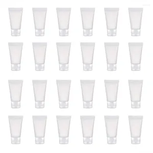 Bouteilles de stockage 5 pièces 15 ml-100 ml Tubes vides en plastique nettoyant rechargeable crème pour les mains contenants de Lotion cosmétique maquillage échantillon bouteille flacon cas