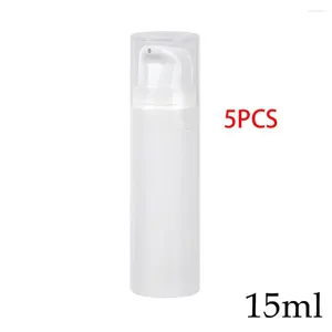 Opslagflessen 5 stks 15 ml draagbare cosmetische lotion crème split bottling squeeze reis pomp fles schone hygiënische dispenser make -upcontainer