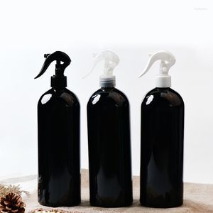 Opslagflessen 5 stks 1l groot formaat leeg zwart huisdier met trigger spray fles cosmetica container 1000 ml huishoudelijke reiniging