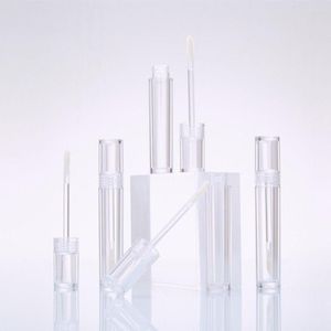 Opslagflessen 5 stks 5 ml lege transparante lipglosscontainers buizen ronde heldere cosmetische tube verpakking lipgloss