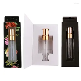 Bouteilles de rangement 5pcs 5 ml de parfum transparent Perfuge de tube de sous-emballage Buzle Alumine Buse