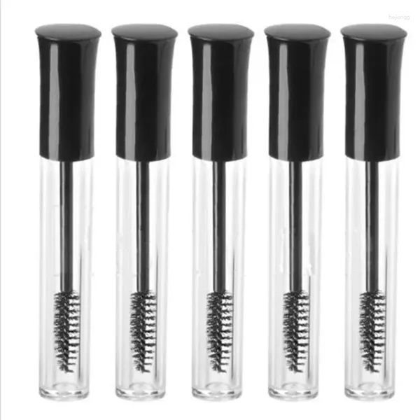 Bouteilles de rangement 5pcs Mascara Mascara TUBE VIE CECHE CECHEUR COUPE CONTENURE DE LIQUIDE LASSEURS OEULES TOUR 10 ML