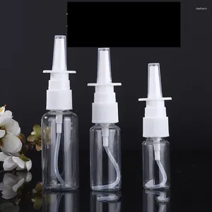 Botellas de almacenamiento 5 piezas de mascota vacía Spray nasal 5 ml 10ml 15 ml 20ml 30 ml de rociador de bomba Mist biber biberón para empaquetar