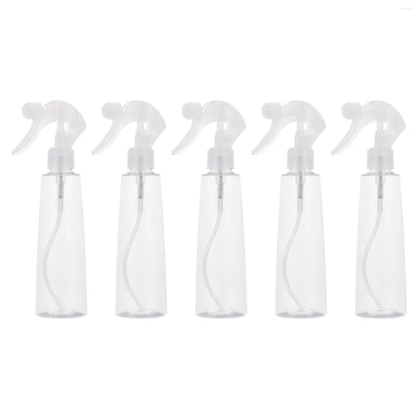 Bouteilles de stockage 5pcs Bouteille de pulvérisation vide Monsieur Mist Pulvérisateur à gâchette d'eau pour cheveux Fleurs Plantes Nettoyage de jardin 200ml