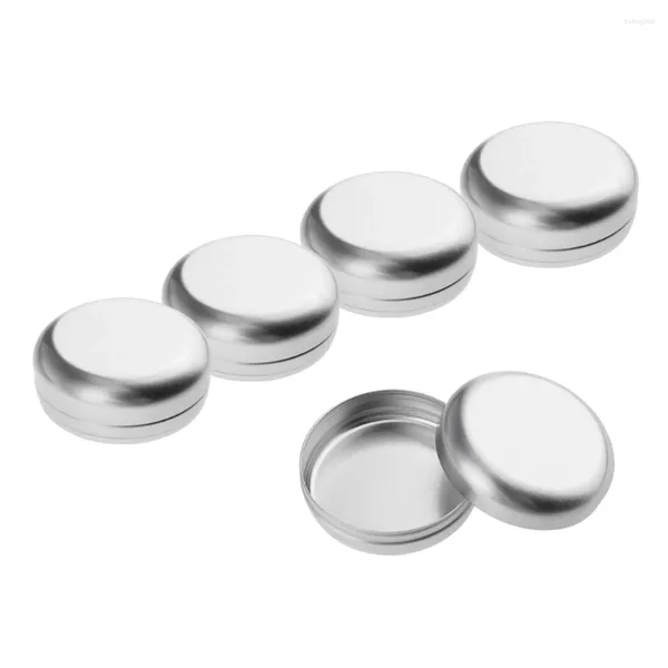 Bouteilles de stockage 5pcs Étui en étain vide pour la barre de lotion Savon Coiffure Cire de cire Hydratant en aluminium