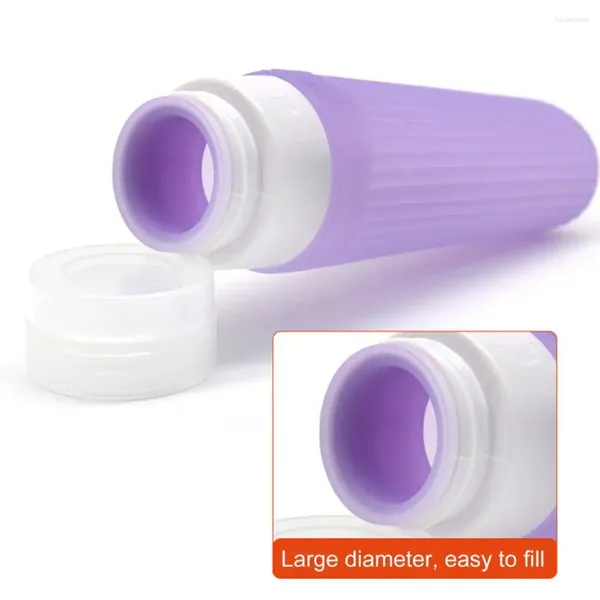 Bouteilles de rangement 5pcs / Set Dispentier Bottle Portable Cosmetic Cosmetic Soupable Travel Lotion