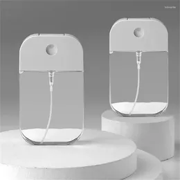Bouteilles de rangement 5pcs Transparent vide vide bouteille de pulvérisation Cosmétique Eau Ultra-Fine Face Hydratation Alcool Désinfection rechargeable