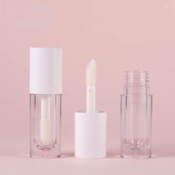 Bouteilles de stockage 6.5ML rouge à lèvres transparent bouteille rechargeable tube de glaçure pour les lèvres paquet de maquillage cosmétique grossier tubes brillants