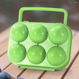 Bouteilles de stockage 6 grilles garder les boîtes fraîches protection des œufs antichoc conteneur portable anti-chute antidérapant avec poignée pour pique-nique en plein air