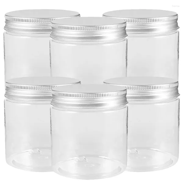 Bouteilles de stockage 6 pièces couvercle en aluminium Mason Jars salade peut conteneurs alimentaire verre nécessité couvercles Portable ménage bébé avec