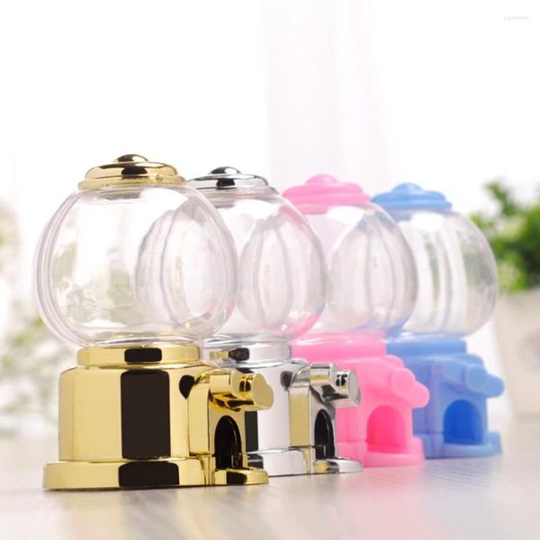 Bouteilles de rangement 6 pcs Chocolate Box bébé mini conteneurs en plastique Candy Dispenser Machine Creative Kids Toys Gum