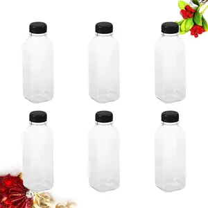 Bouteilles de stockage 6 PCS Bocaux de faveur Bouteille de jus Vide Mini Conteneur de vinaigrette de voyage