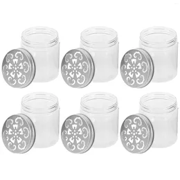 Bouteilles de rangement 6 pcs pot de nourriture noix sèches pots de scel