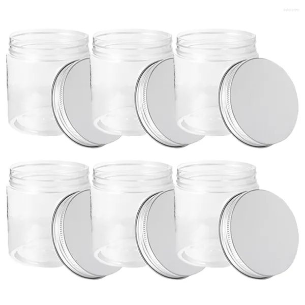 Bouteilles de stockage 6 pièces pots de yaourt en verre couvercles flacons d'échantillons conteneur de poivre Mini conserve pot de sucre assaisonnement